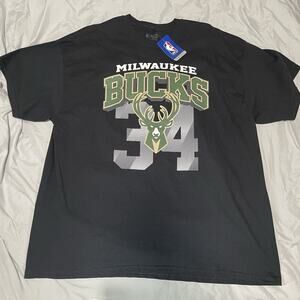Milwaukee Bucks Men’s Size 2XL T-shirt 34 Antetokounmpo NBA Ultra Game New